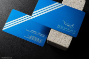 Cool blue laser engraved pilot visiting card 1