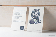 Blue edge letterpress template 8