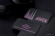 Stunning Black UV Printed Metal Card Template 2 