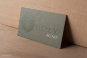 Lion letterpress business card template 6