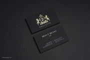 Black card template with gold and silver foil 5