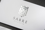 Silver foil embossed white template 12