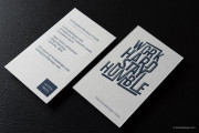 Blue edge letterpress template 11