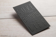 Typographic Business Card Design 5