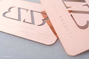 Rose Gold metal cut mirrored template 10