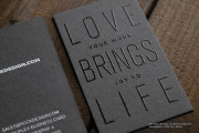 Typographic Business Card Design 2