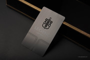 black brushed metal cards - 2