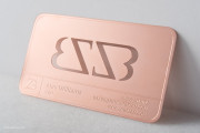 Rose Gold metal cut mirrored template 5