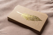 Golden leaf embossed kraft template 1