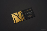 Square metallic gold template 1