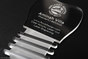 Unique Dental Implant Crystal Clear Acrylic Business Card 2