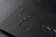 modern professional black business card design 2