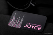 Stunning Black UV Printed Metal Card Template 1 