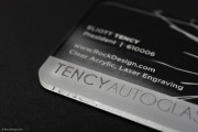 Laser Engraved Crystal Clear Acrylic Business Card 2