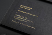 Classic black & hot foil business card template 4