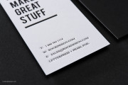 Black & white letterpress template 3