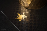 Black & gold royal silk business card template 9