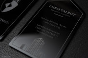 Professional Thick Black Acrylic Business Card 5