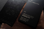 Powerful Black Metal Business Card 2