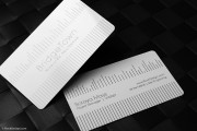 Awesome white laser engraved realtor visiting card template design 4