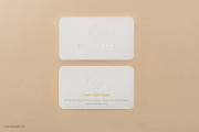 Elegant suede and silver foil card 4