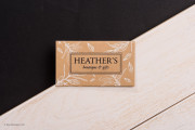 Artistic kraft business card template 6