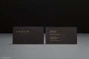 Classic black & hot foil business card template 5