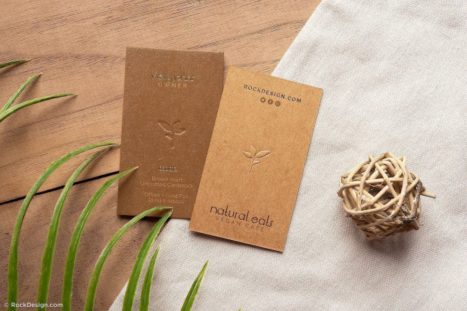 Modern Eco Business Card - Natural eats