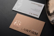 Fancy and elaborate copper laminated name card template 8