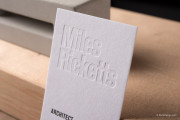 Deboss & letterpress white template 6