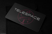 Interstellar Luxury Black Metal Business Card 3