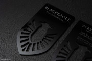 Unique laser cut black acrylic business card 2