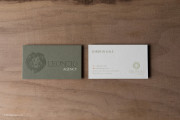 Lion letterpress business card template 9