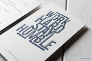 Blue edge letterpress template 5