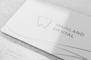 Minimalistic modern white metal dentist template 3