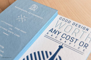 Textured blue letterpress card 7